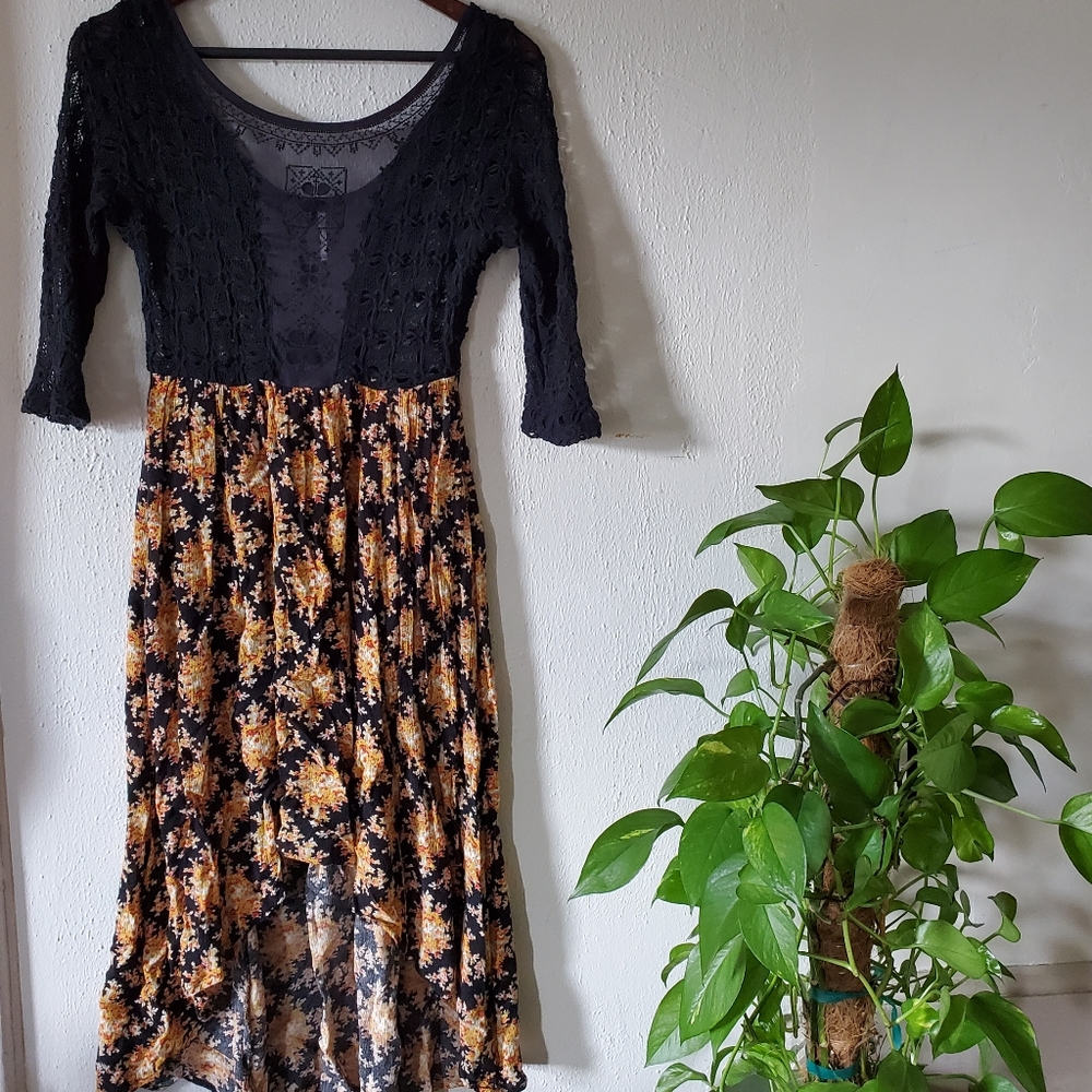 Free People High-low dress, has pockets!